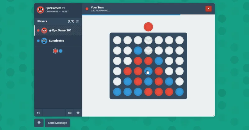 Four in a Row - bloob.io